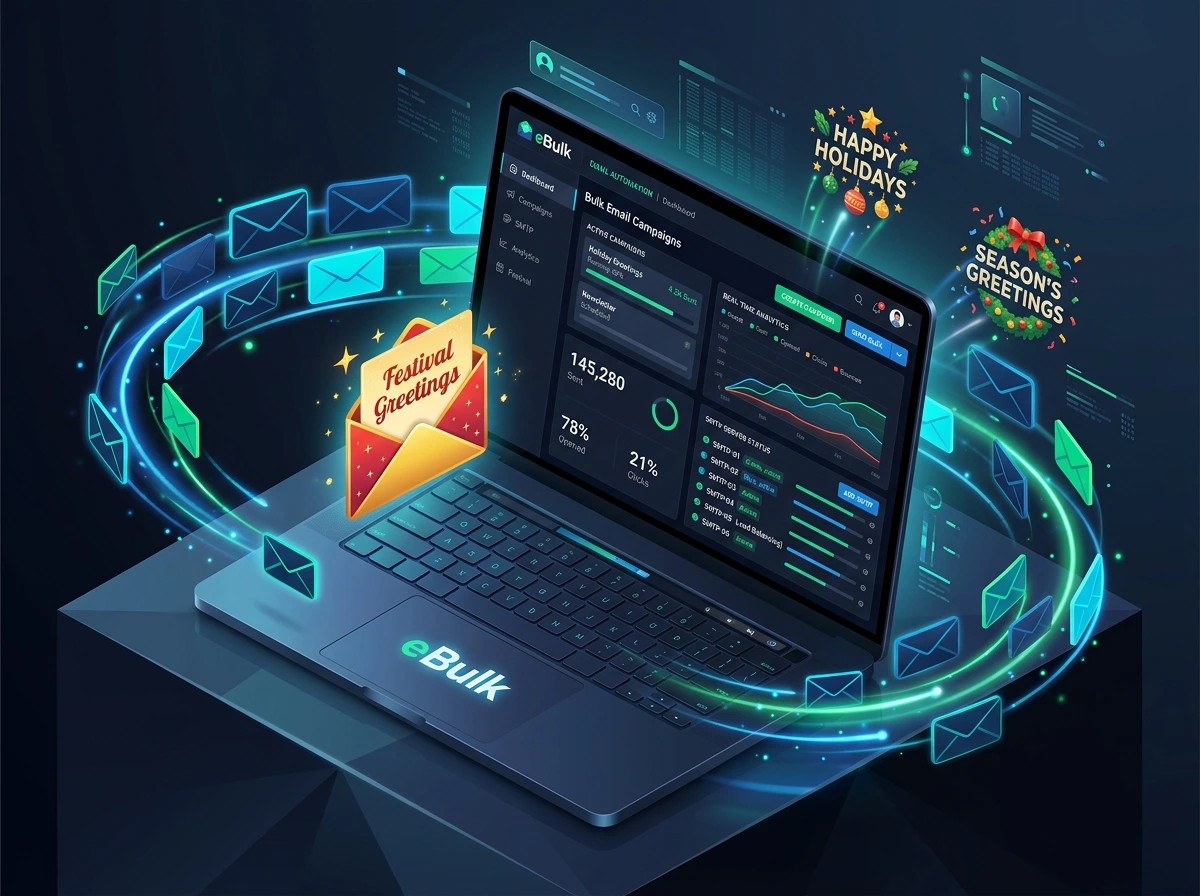 eBulk UI Dashboard Illustration